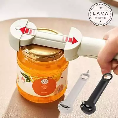 Multi Functional Bottle Opener Retractable Adjustable Jar Can Opener Easy Grip • $11.08