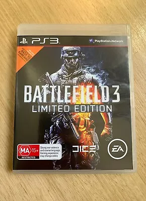Sony Playstation 3 Battlefield 3 Limited Edition Game PS3 R4 PAL AUS/NZ • $9.90