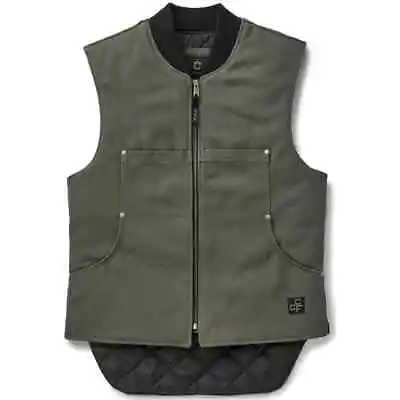 Filson CCF Work Vest 20083928 Duck Diamond Quilted Cannon Ball Olive C.C.F. • $149.99