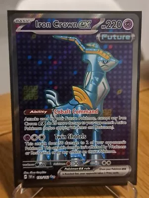 Iron Crown EX 191/162 Full Art Pokemon Card Temporal Forces NM/M • $15