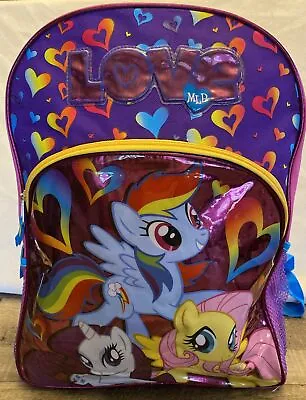 Back Pack Hasbro My Little Pony 2015 16  X 11  Net Side Pockets Clean • $19.99