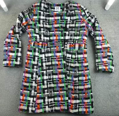 Milly Minis Girls Pea Coat Chunky Knit Colorful Big Button Lined Cute SZ 12 • $44.97