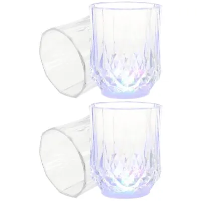 4 Pcs Party Wine Cups LED Light Up Cups Wine Cups Fun Cups Light Up Mug Red • £10.99