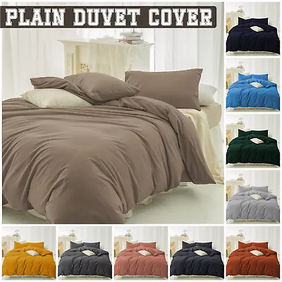 Reversible Duvet Cover Quilt Covers Luxury Bedding Set Single Double King Size • £12.99