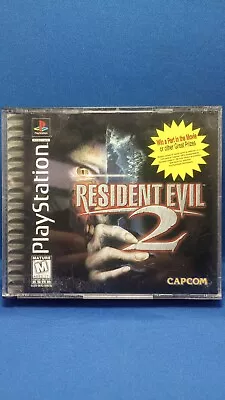 Resident Evil 2 (RE2) PlayStation 1 (PS1) 1997 Black Label Amazing Shape Clean! • $49.99