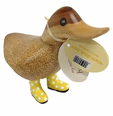 £20.67 • Buy DCUK, The Duck Company - Natural Welly Ducky - Spotty Yellow Boots - Small