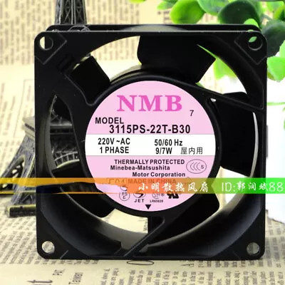 NMB 3115PS-22T-B30 8cm 8038 AC 220V 9/7W Chassis Cooling Industrial Axial Fan • $30