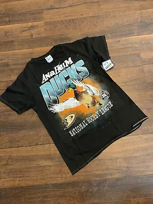 NHL ANAHEIM DUCKS  Men's VINTAGE TUBULAR T-shirt Black XL New '47 • $24.99