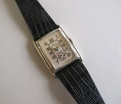 GOTHIC NEW  YORK Jar-Proof 14KWGF Manual Wind  . VINTAGE. GREAT LOOKING WATCH • $235.70