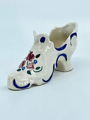 VTG Ceramic Porcelain White Victorian Boot/Shoe Decorative Vase Planter 2.5 H • $11