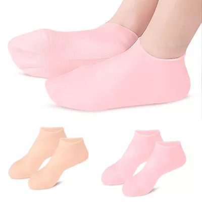 1Pair Silicone Moisturizing Gel Heel Socks Cracked Foot Skin Care ProtectorML_-_ • $9.07