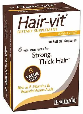 HealthVit Hair-Vit One A Day 90 Capsules Strong Thick & Shiny Hair Fs • £38.26