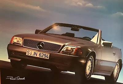 Mercedes SL Convertible !Car Poster!Very High Quantity! Rene Staud Germany. • $39.95