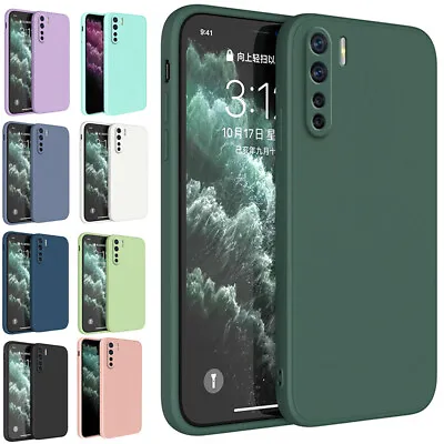 Square Liquid Silicone Case For Oppo A9 A96 4G 5G Reno 2Z 11 F Find X5 Pro Lite • $4.09