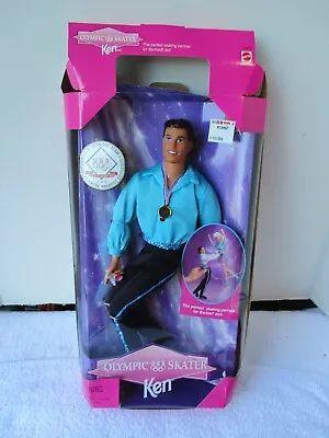 Vintage 1990's Mattel Barbie ~ '98 Us Olympic Skater Usa ~ White Ken ~ 1997 • $9.99