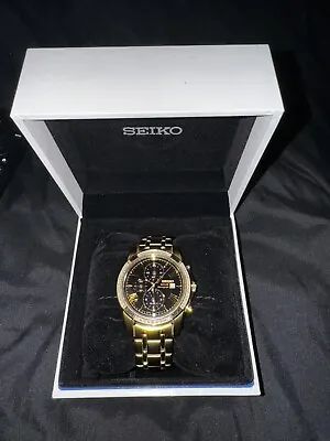 Seiko SSC314P-9 Le Grand Sport Solar Diamond Set Mens Watch • $720