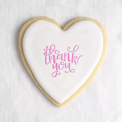 Thank You Cookie Stencil - Durable & Reusable Mylar Stencils • $4.99