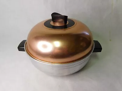 Vintage West Bend 3 Piece Serving Oven Bun Warmer W/Copper Top • $16.47