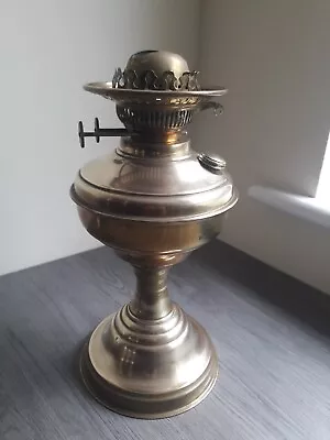 Vintage Brass Double Burner Oil Lamp • £20