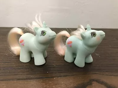 MLP My Little Pony Ponies G1 Vintage Unicorn Baby Newborn Twins Jabber + Jebber • $18