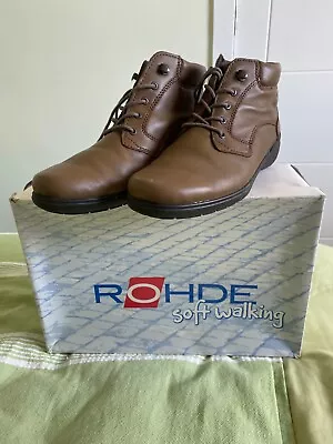 £15 • Buy Rohde Brown Leather Boots Size 7