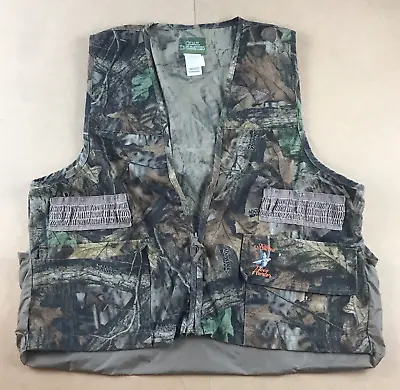 Quail Unlimited Camo Hunting Vest Mens Large Timber Advantage Dove Adult SKU3209 • $19.75