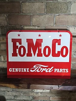 Vintage Ford Motor Company Parts Dept. Porcelain Sign 24  X 18  Weighs 10 Pounds • $315