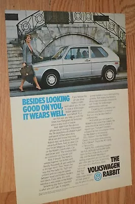 ★1981 Vw Rabbit Original Vintage Advertisement Print Ad 81 • $9.99