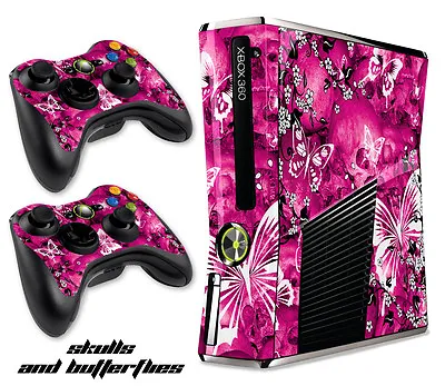$8.95 • Buy Skin Decal Wrap For Xbox 360 Slim Gaming Console & Controller Xbox360 Slim S&BFL
