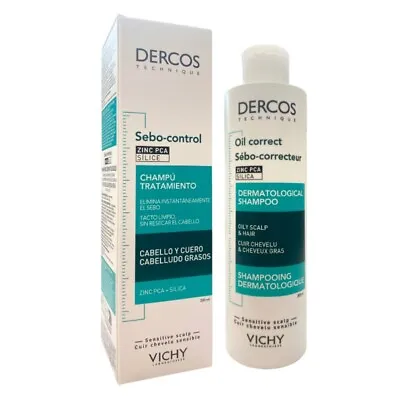 Vichy Dercos Oil Control Corrector Shampoo 200ml For Oily Hair • $25.90