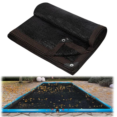 $137.19 • Buy Mesh Screen Pool Cover Rectangular Leaf Net In Ground Pool Cover Pool