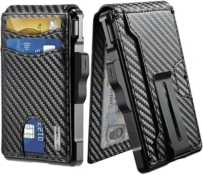 Umoven Wallet For Men - With Money Clip Slim Leather Slots Credit Card Holder RF • $46.88