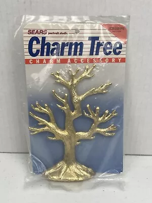 Vintage By Sears Brass Gold Finish Charm Tree Accessory  New Old Stock Sealed • $12