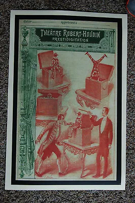 Robert Houdin Magician Poster #2 1885 Prestidigitation • $7