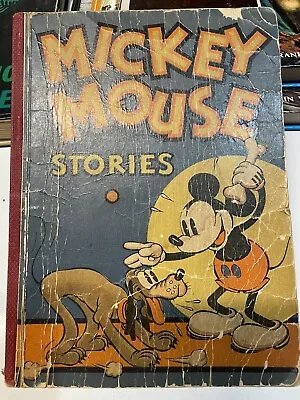 Mickey Mouse Stories Book No. 2 1934 Red Spine Cardstock Cover [Complete] • $3.99