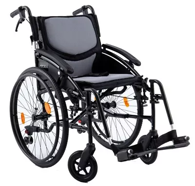 Ultra Lightweight Stylish Self Propelled Padded Folding Wheelchair Anti Tips • £299