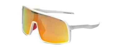$53.40 • Buy Coyote Python Polarized Sunglasses Men Sport Shield Matte White Grey/Gold Mirror