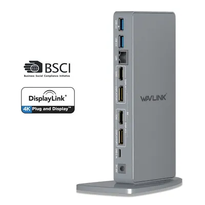 USB C Universal Docking Station Ultra 5K Dual 4K Display 2 HDMI 1 DP 4×USB 3.0 • $144.99