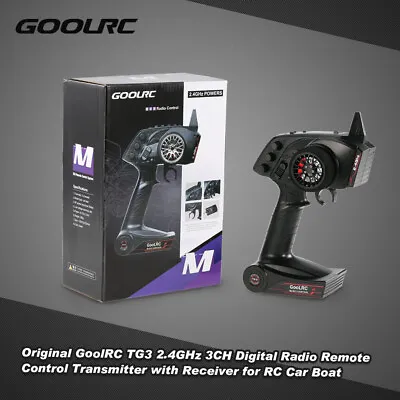 GoolRC TG3 2.4GHz Digital Radio Remote Control Transmitter With Receiver For Car • $34.48