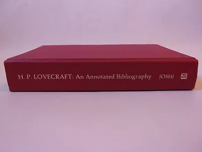 H. P. Lovecraft: An Annotated Bibliography By S. T. Joshi HC 1981 & Criticism • $14.99