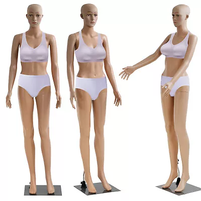 69  Female Mannequin Full Body Dress Form Detachable Manikin Stand W/ Metal Base • $76.36