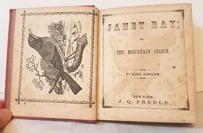 Antique Childrens Miniature Book Janet Ray 4.5  X 3.75  Hardback 1856 • $28