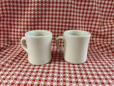 Vintage Heavy Restaurant Ware~Victor~Coffee Tea Mugs Cups Lot Of 2 • $9.99