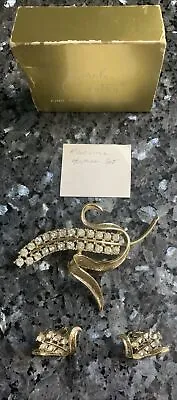 Vintage Sarah Coventry Radiance Hostess Set Brooch In Original Box • $36.90