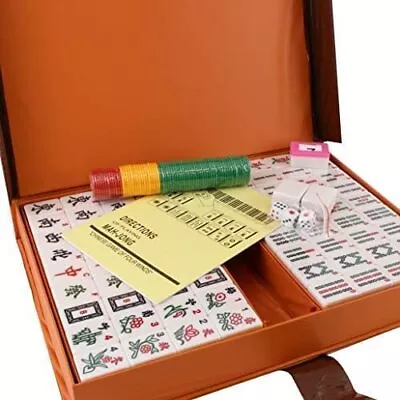 Chinese Numbered X-Large Tiles Mahjong Set. 144 Tiles 1.5   Easy-to-Read Game  • $80.12