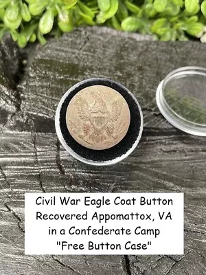 Old Rare Vintage Antique Civil War Relic Eagle Coat Button Appomattox VA Camp • $25