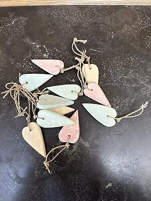 Decorative Wooden Hearts Hanging • £12.50