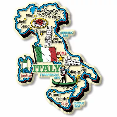 Italy Jumbo Country Magnet By Classic Magnets • $8.99