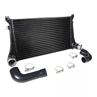 70mm Competition Intercooler For VW MK7 GTI Golf VAG 1.8T 2.0T 8V A3 S3 Black US • $389.58