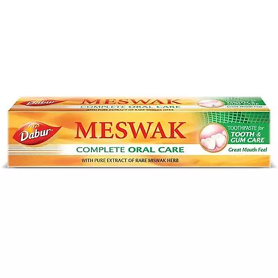 Meswak Toothpaste 200 Gm Dabur Meswak With Pure Extract Of Rare Herbs Herbal  • $11.11